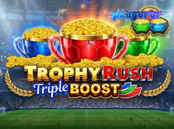 Trophy Rush Triple Boost slot machine interface